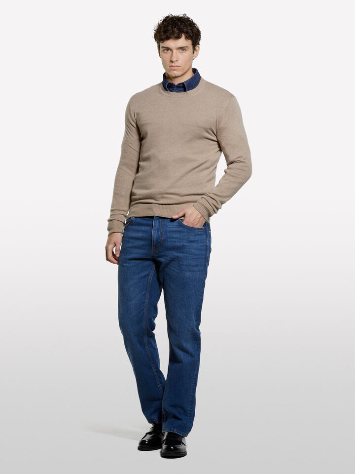 Bluejeans im Regular Fit Style 75 - regular jeans für herren - Dunkelblau | Sisley image number 1